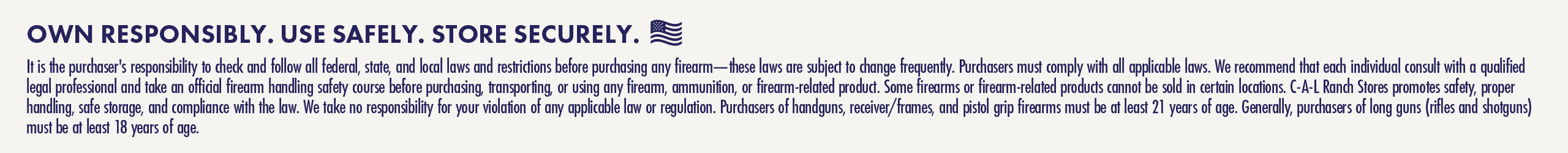 Gun Disclaimers
