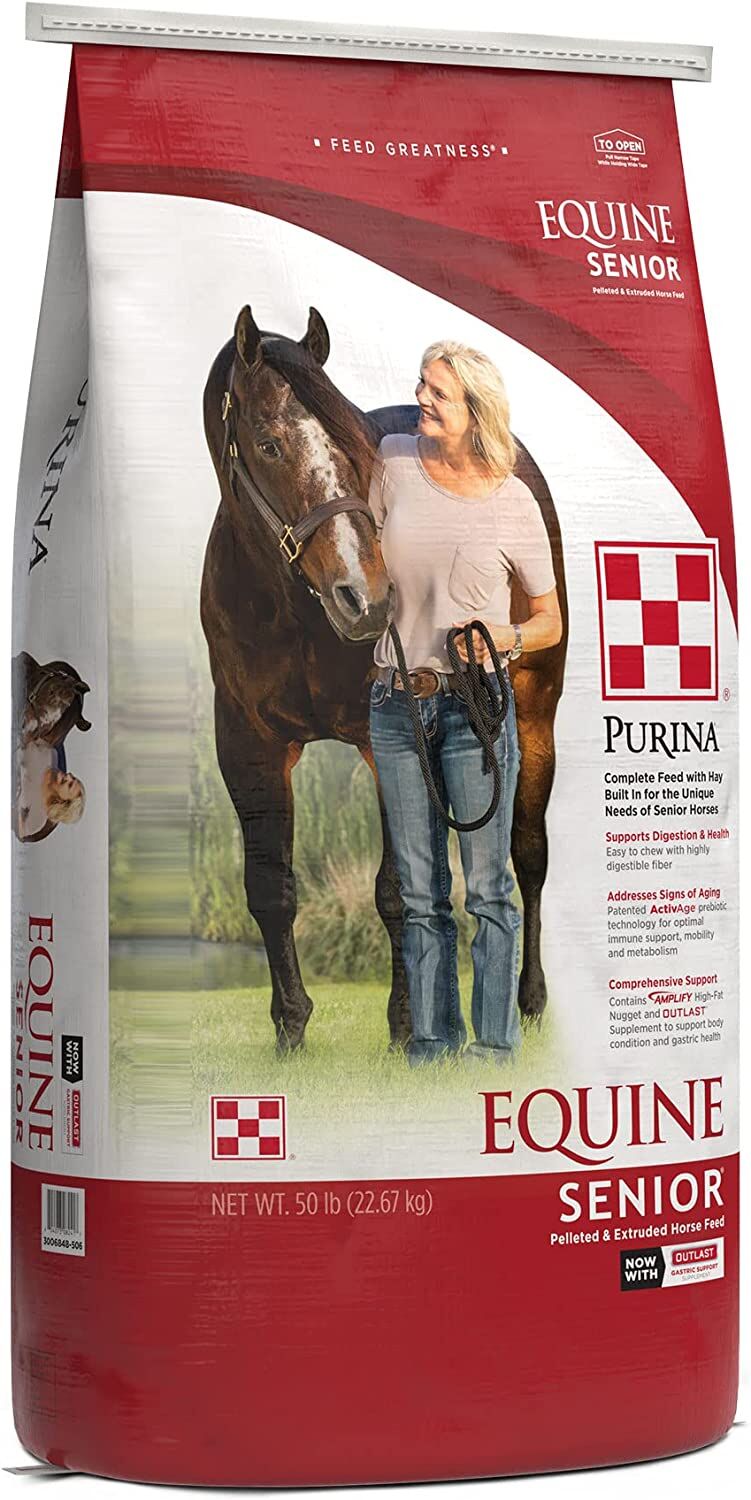 Purina Equine Senior 50 Lb Horse Livestock Feed Treats Purina Animal Nutrition CAL Ranch