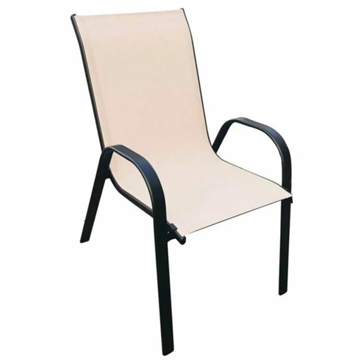 Livingscape Stackable Sling Chair In Beige