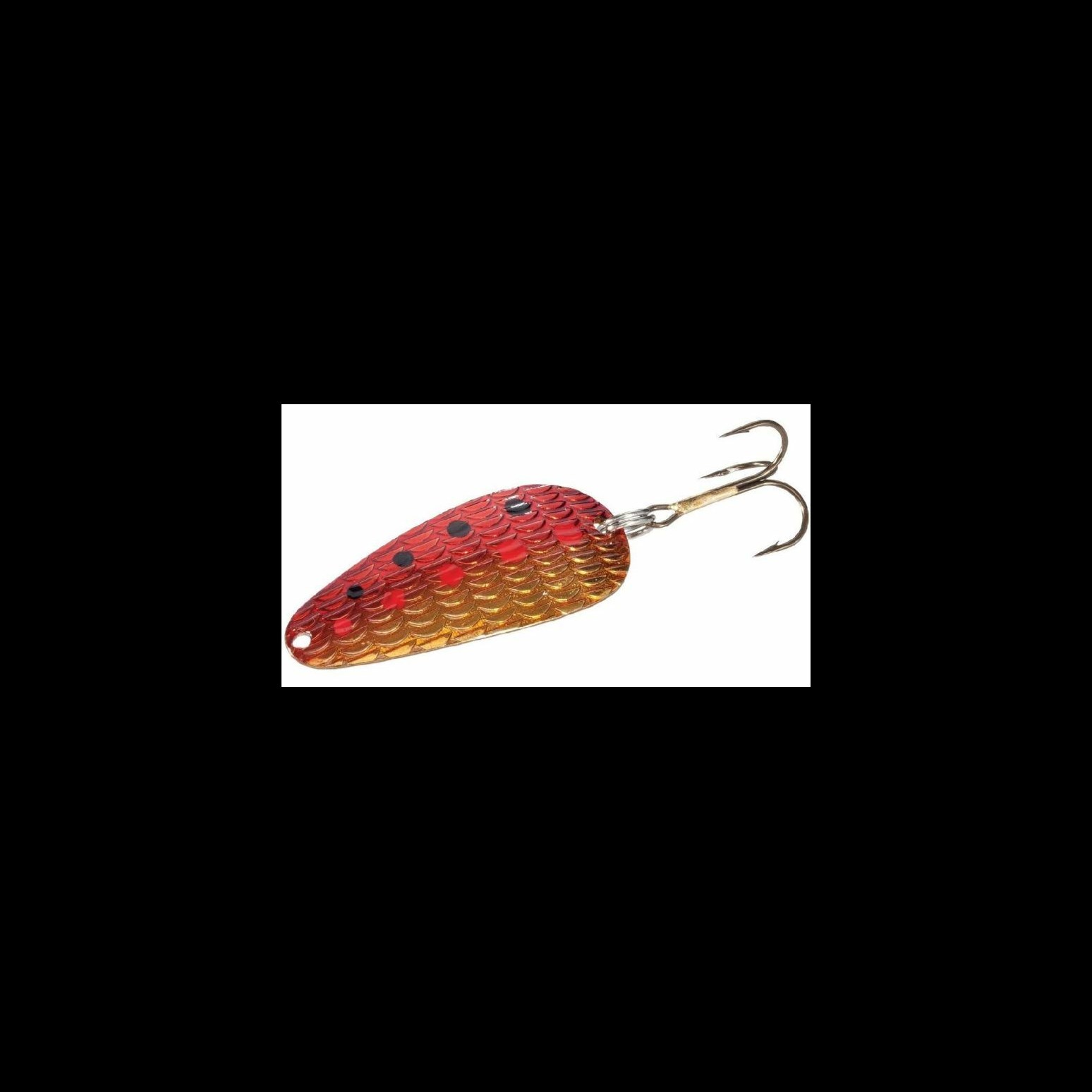 Thomas Cyclone Wobbler Spoon Freshwater Fishing Lure, Gold/Red, 1 1/2, 1/6 oz., Size: Standard